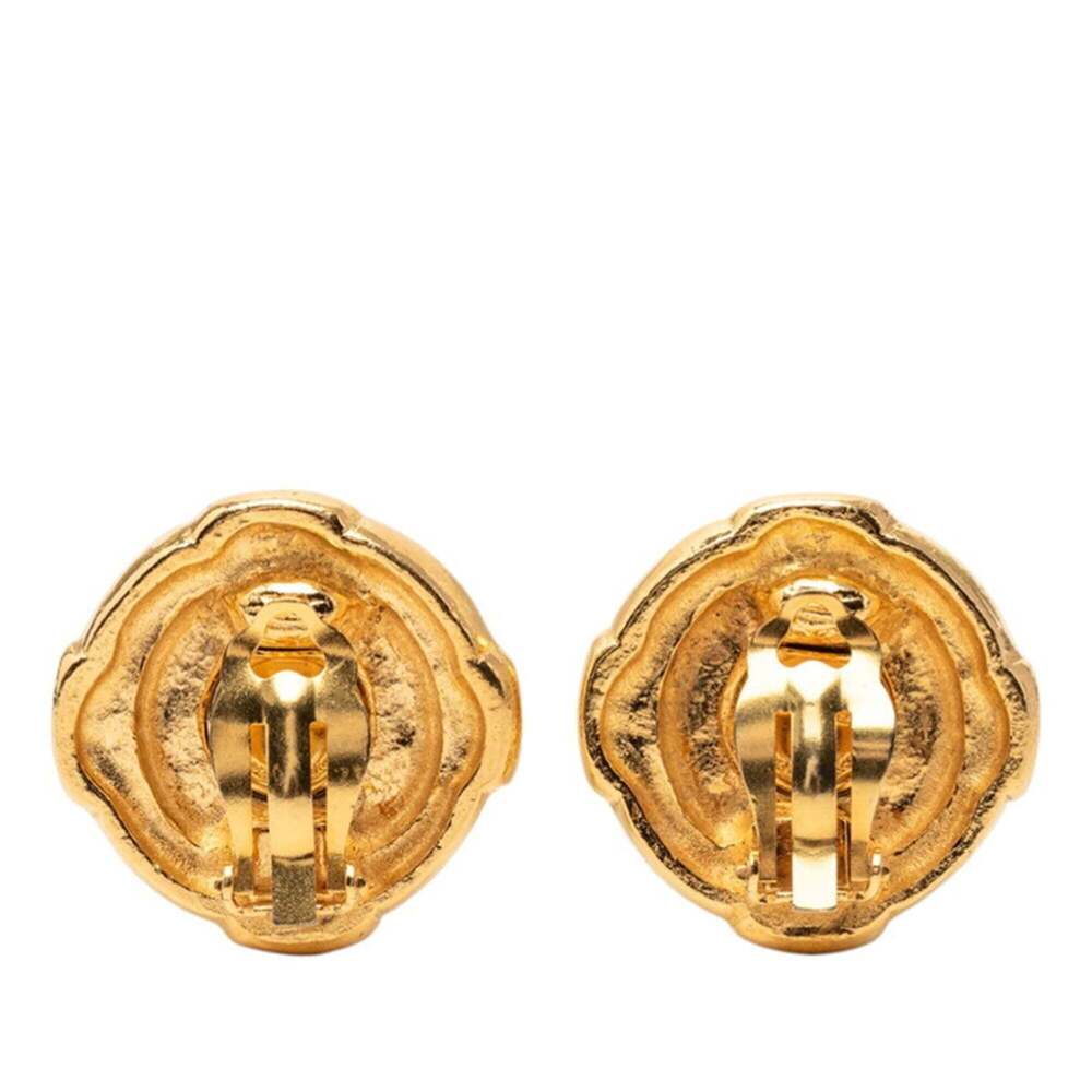 CHANEL Gold Logo Earrings - Picture 2 of 3